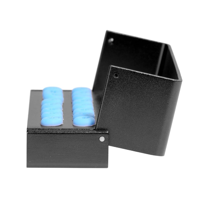 EustomA Burs Holder Block Case for 16 Holes High Temperature Sterilizable Autoclavable Burs Holder Box 3pcs/Set (Black) - Image 5